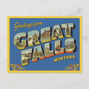 Hälsningar från Great Falls, Montana Vykort
