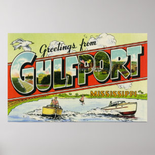 Hälsningar från Gulfport Mississippi Poster