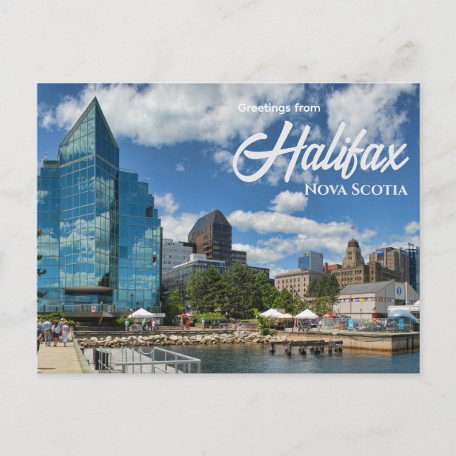 Hälsningar från Halifax Nova Scotia vykort Kanada (Framsida)
