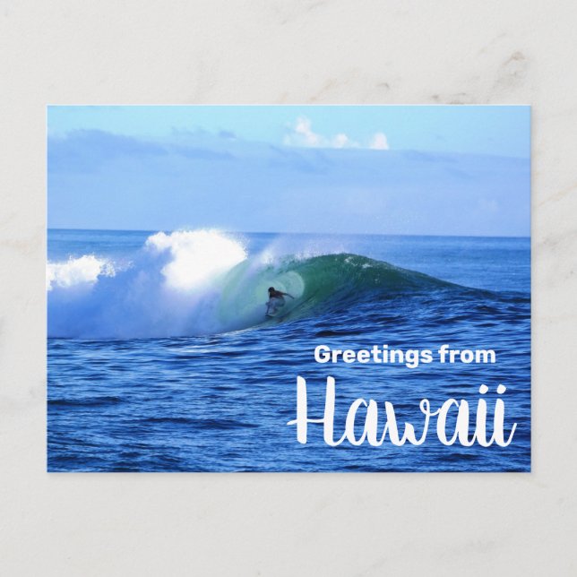 Hälsningar från Hawaii Surfar Resa Brevkort Vykort (Framsida)