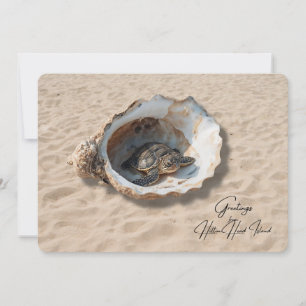Hälsningar från Hilton Head Island Sea Turtle Card Julkort