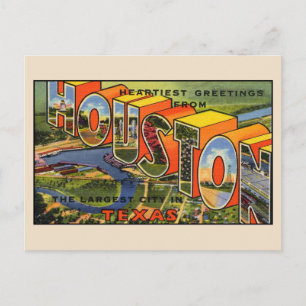 Hälsningar från Houston Stor brevkort Vykort