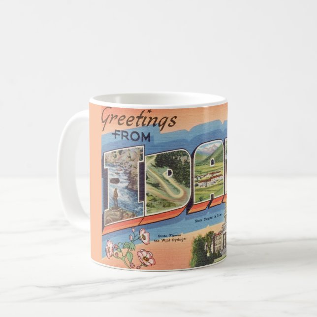 Hälsningar från Idaho Kaffemugg (Framsida vänster)