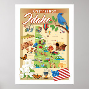 Hälsningar från Idaho Poster