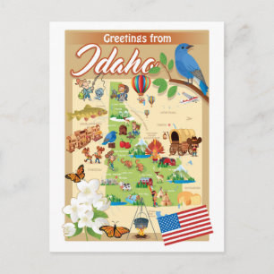 Hälsningar från Idaho Vykort