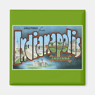 Hälsningar från Indianapolis, Indiana! Magnet