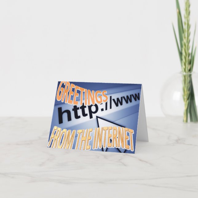 hälsningar från internet kort (Framsida)