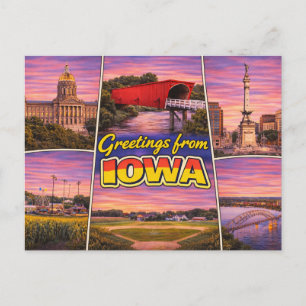 Hälsningar från Iowa vykort