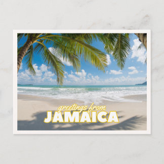 Hälsningar från Jamaica Tropical Retro Vintage Vykort