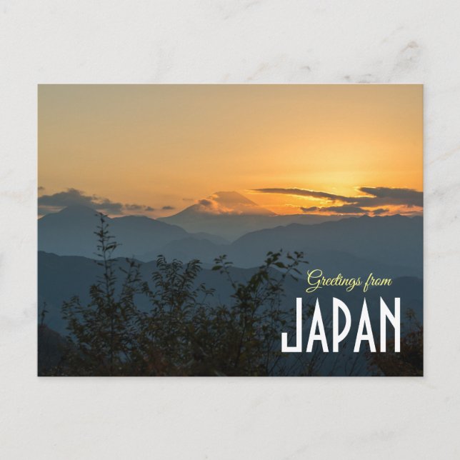Hälsningar från Japan Mount Fuji   Vykort (Framsida)