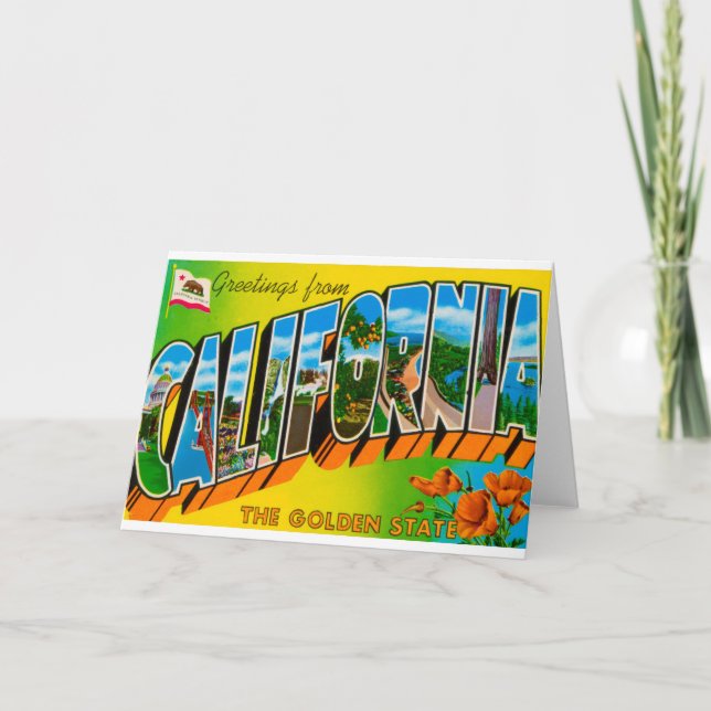 Hälsningar från Kalifornien Kort (Framsida)