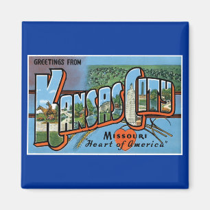 Hälsningar från Kansas City! Magnet