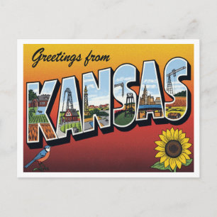 Hälsningar från Kansas Sunflower Vykort