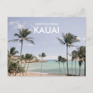 Hälsningar från Kauai Beach vykort