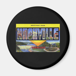 Hälsningar från Knoxville Tennessee Magnet