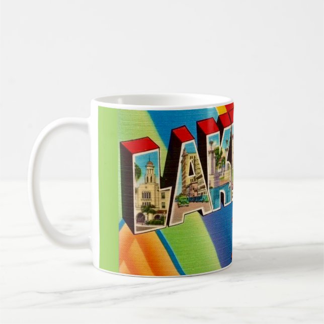 Hälsningar från Lakeland Florida Kaffemugg (Vänster)