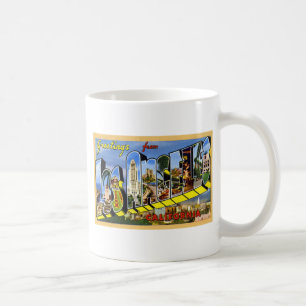 Hälsningar från Los Angeles Kalifornien Kaffemugg