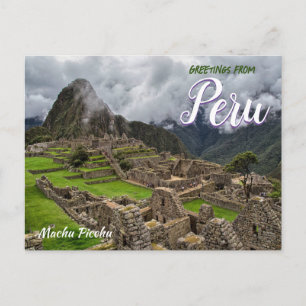 Hälsningar från Machu Picchu Per Vykort
