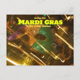 Hälsningar från Mardi Gras Louisiana vykort
