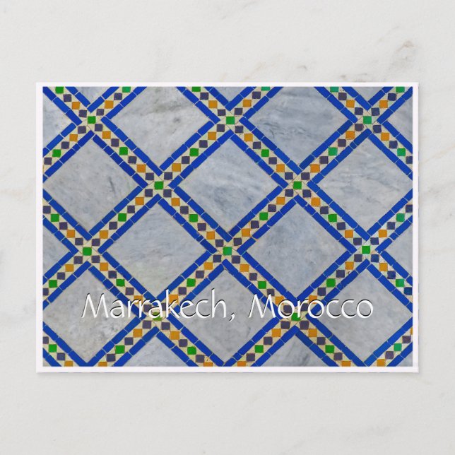 Hälsningar från Marrakech Marocko Vykort (Framsida)