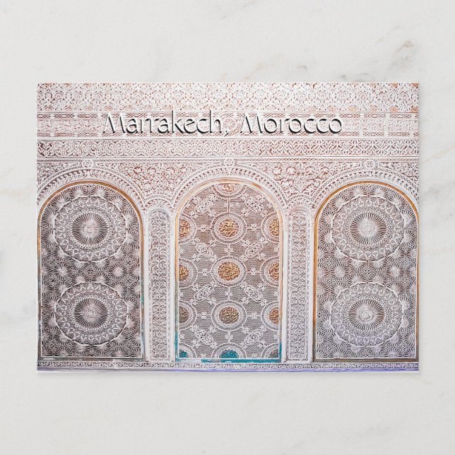 Hälsningar från Marrakech Marocko Vykort (Framsida)