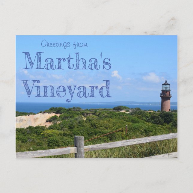 Hälsningar från Martha's Vineyard vykort (Framsida)