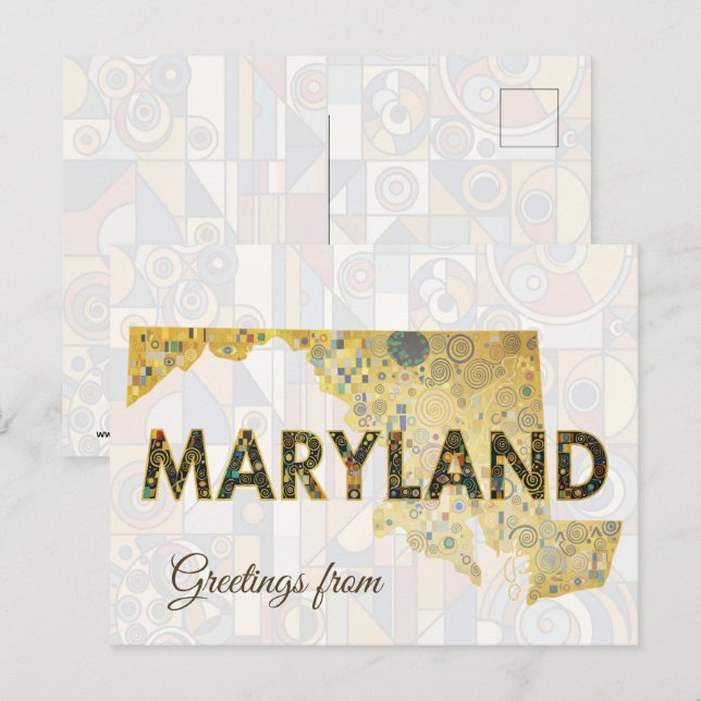 Hälsningar från Maryland Vykort (Fram/baksida)