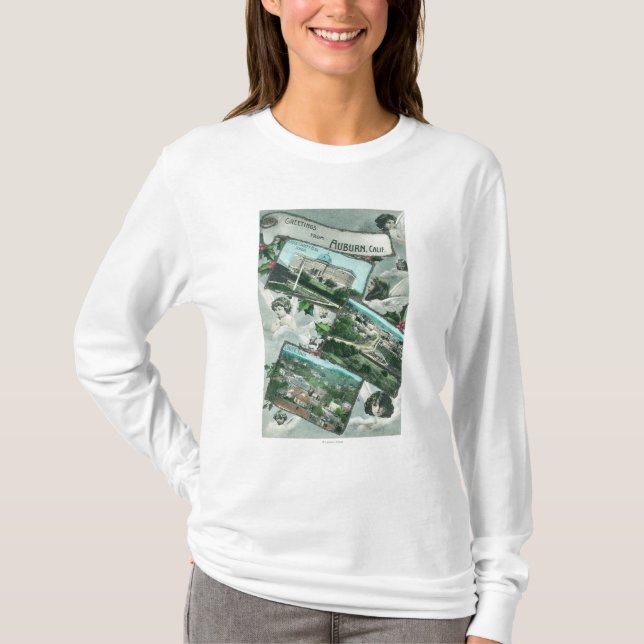 Hälsningar från med sceniska ViewsAuburn, CA Tee Shirt (Framsida)