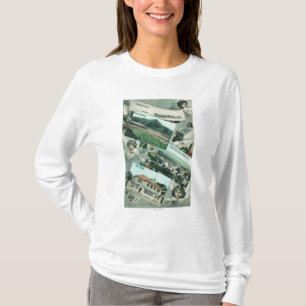 Hälsningar från med sceniskt beskådar t-shirt