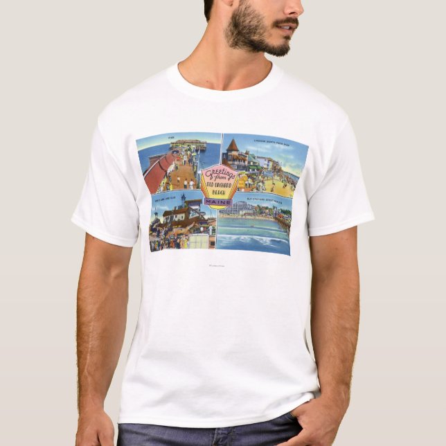 Hälsningar från med sceniskt beskådar tee shirt (Framsida)