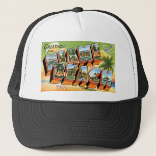 Hälsningar från Miami Beach, Florida! Truckerkeps
