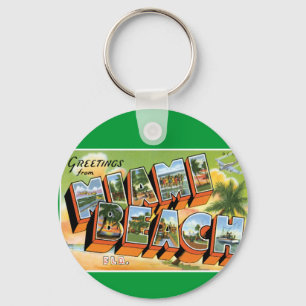 Hälsningar från Miami Beach Nyckelring