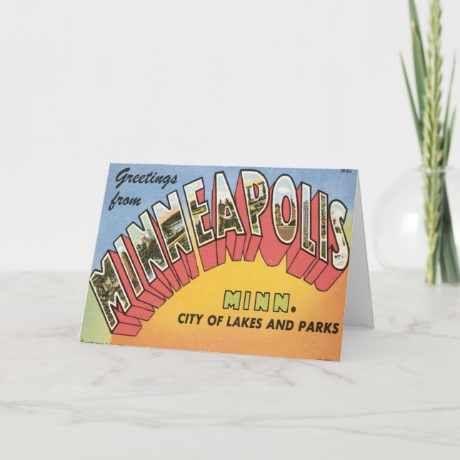 Hälsningar från Minneapolis Kort (Framsida)