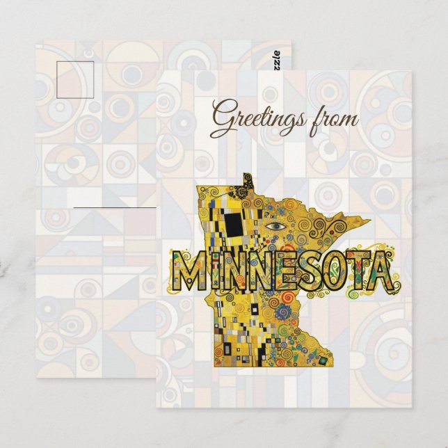 Hälsningar från Minnesota Vykort (Fram/baksida)