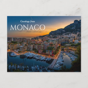 Hälsningar från Monaco vykort