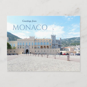 Hälsningar från Monaco vykort Prinsens palats