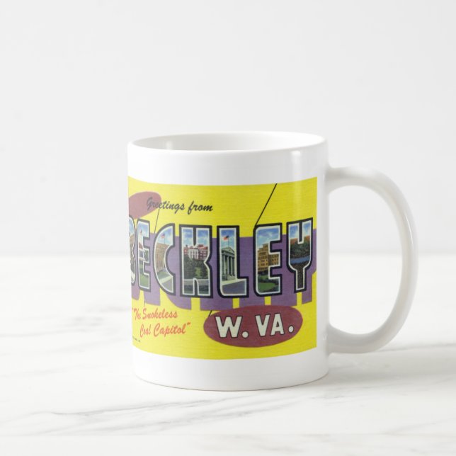 Hälsningar från muggen för Beckley WV Kaffemugg (Höger)