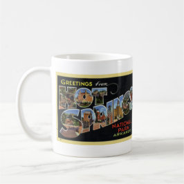 Hälsningar från muggen för Hot Springs Kaffemugg