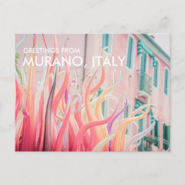 Hälsningar från Murano Italien Postkort Vykort