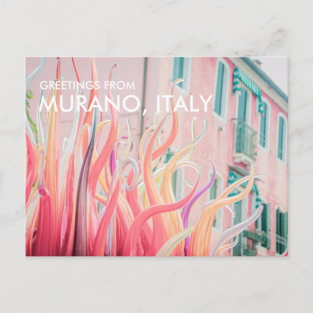 Hälsningar från Murano Italien Postkort Vykort (Framsida)