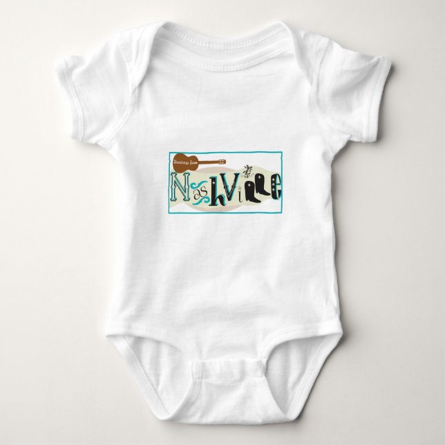 Hälsningar från Nashville Tee Shirt (Framsida)