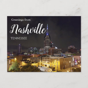 Hälsningar från Nashville Tennessee vykort