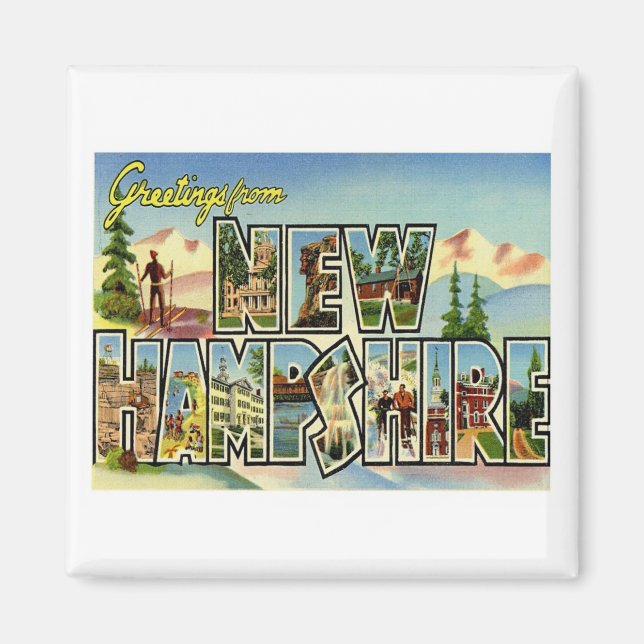Hälsningar från New Hampshire Magnet (Framsidan)