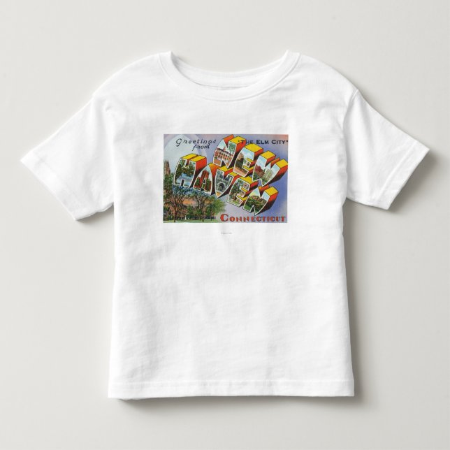 Hälsningar från New Haven, CT Tee (Framsida)