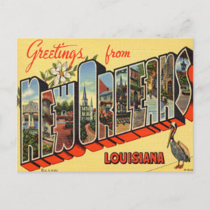 Hälsningar från New Orleans, Louisiana Resa Vykort