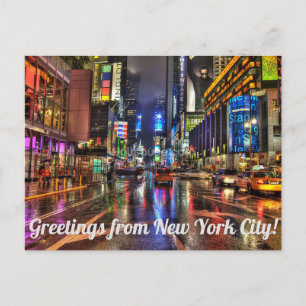 Hälsningar från New York City Times Square vykort