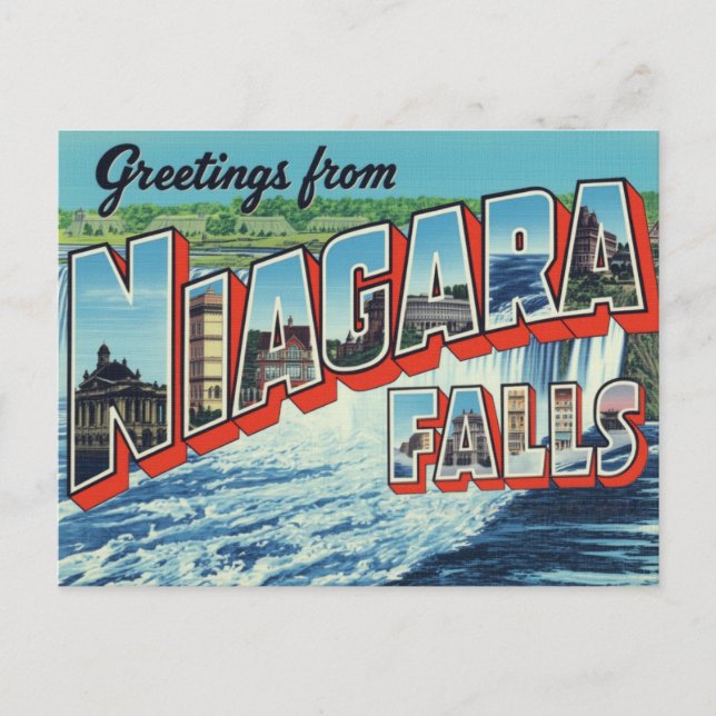 Hälsningar från Niagarafallen Vykort (Framsida)