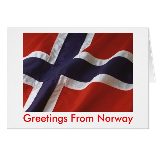 Hälsningar från norge hälsningskort