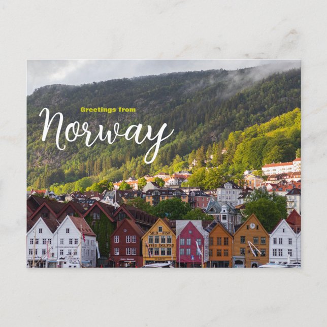 Hälsningar från Norge  Landskapsresekort  Vykort (Framsida)