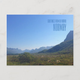 Hälsningar från Norges fjäll foto kort
